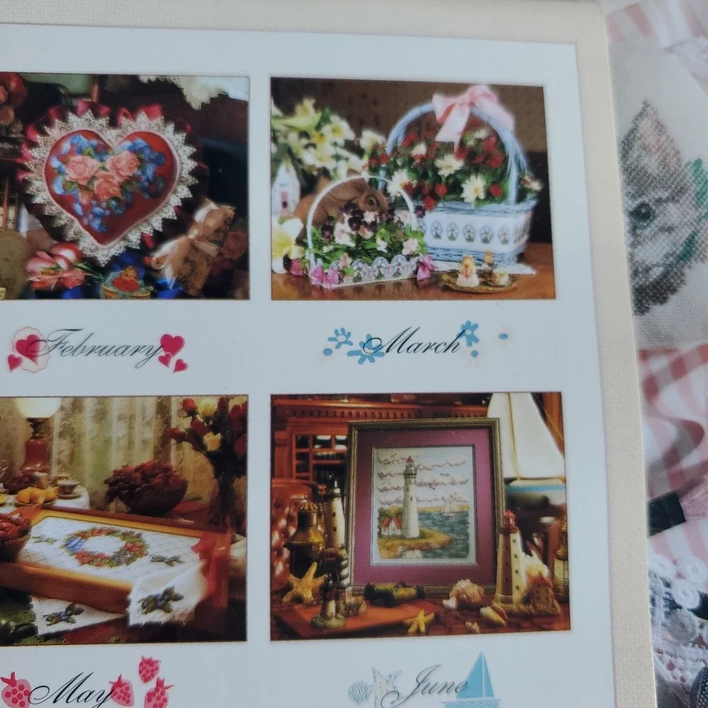 Vanessa Aunt Collection Vintage Calendar 1989 wtih Patterns misc lot of 4